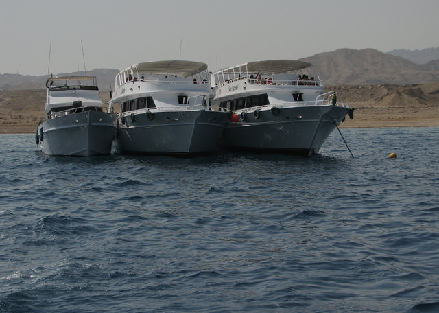 Egipt wyprawa do Ras Mohamed National Park - parking dla łodzi