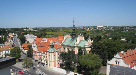 widok z Bramy Opatowskiej – Sandomierz, Polska