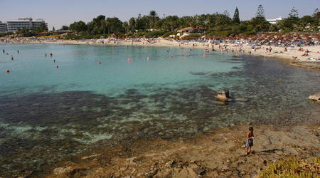 CYPR-AYIA NAPA-PIĘKNA PLAŻA