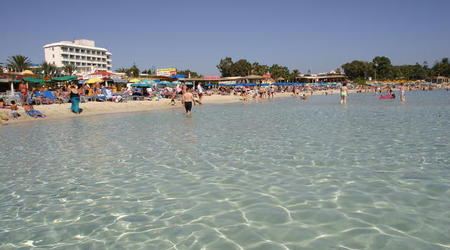 CYPR-AYIA NAPA-PIĘKNA PLAŻA