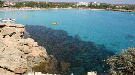 CYPR-AYIA NAPA-PIĘKNA PLAŻA
