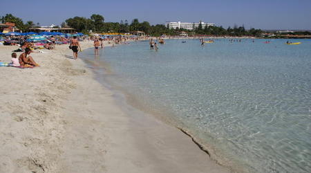 CYPR-AYIA NAPA-PIĘKNA PLAŻA