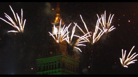 Wawa nocą  pokaz sztucznych ogni 10 10 2009 127 – Warszawa, Polska