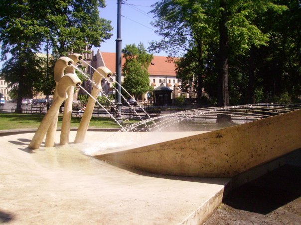 Krakow -  fontanna Chopina