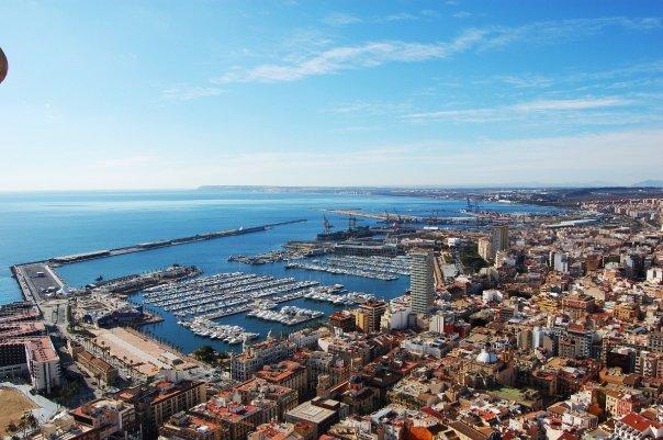 Alicante - widok z góry Św. Barbary