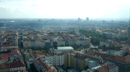 Widok na Pragę z wieży telewizyjnej – Praga, Republika Czeska