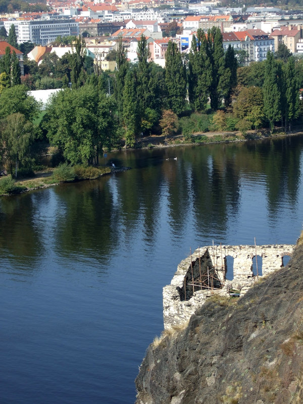 Widok na Wełtawę z Wyszehradu