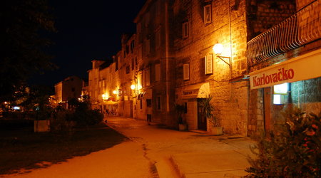 Trogir nocą – Chorwacja