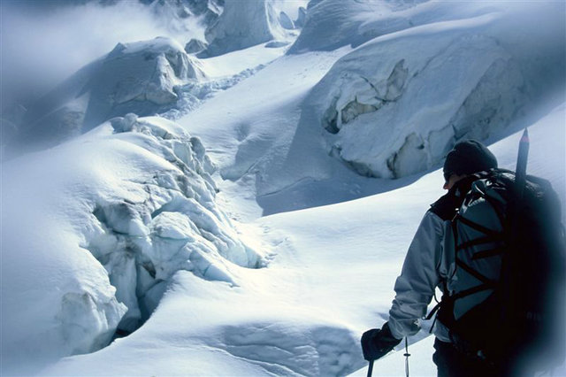16  chamonix  francja  mt  blanc mostki lodowe