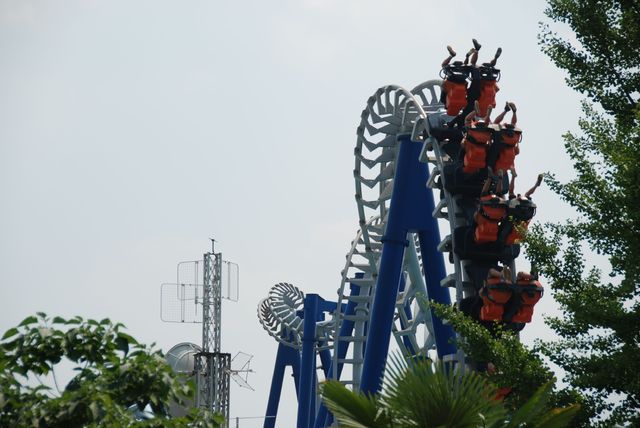 Blue Tornado w parku Gardaland
