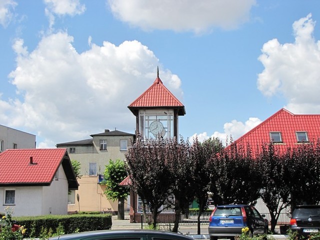 zegar w centrum
