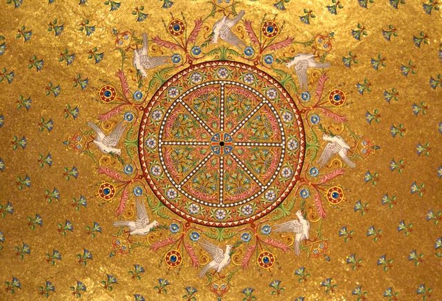 Bazylika Notre-Dame-de-la-Garde,fragment sklepienia