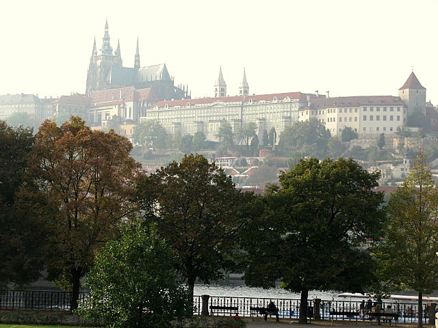 Praga  czechy  widok na hradczany