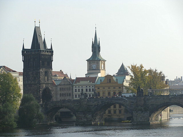 Praga  czechy  widok na most karola