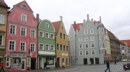 kamieniczki – Landshut, Niemcy