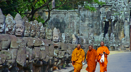 Buddyjscy Mnisi – Siem Reap, Kambodża