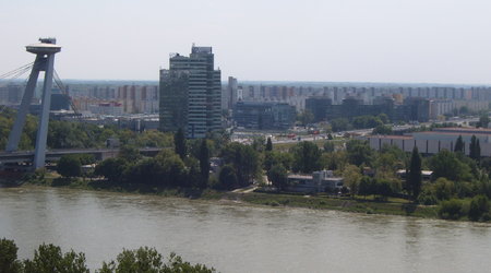 Bratysława - widok na Dunaj – Słowacja