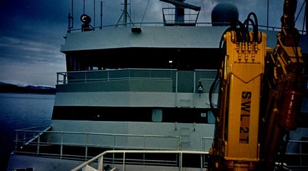 W noc  polarną na  norweskim  statku  R.V. "Johan  Hjort" – Bergen, Norwegia