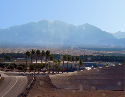 Eilat - widok  na  Jordanię