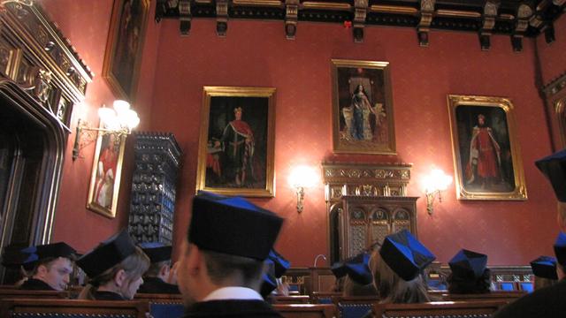 Autodygresja - wręczenie dyplomów w Collegium Novum UJ;)