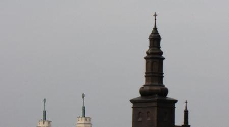 Widok na 2 wieze – Lublin, Polska