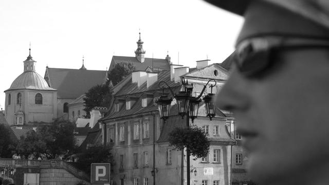 Mój najukochańszy bro a w tle Lublin