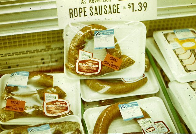 Polska  kiełbasa  w  supermarkecie