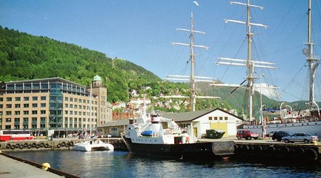 W porcie  w  Bergen – Norwegia