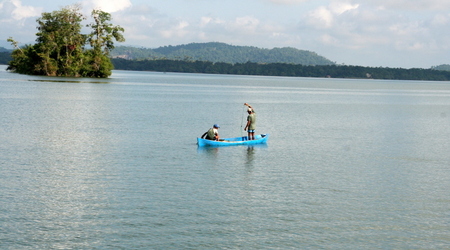 Rio Dulce - rybacy – Gwatemala