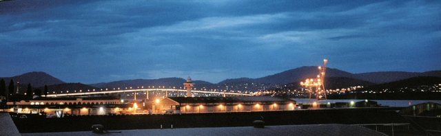 Tasmania - Hobart - widok z mojego apartamentu