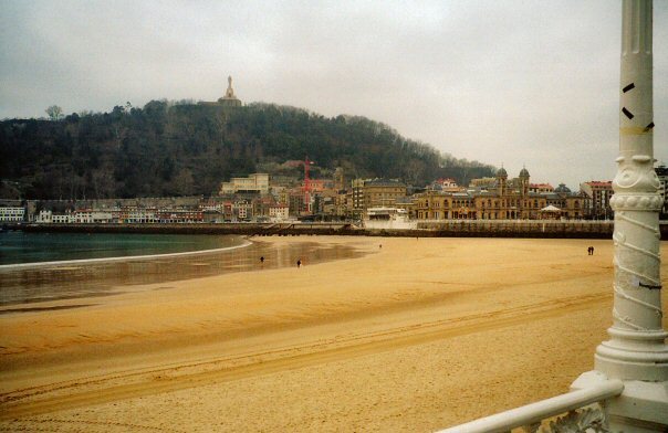 San Sebastian - La Concha - po  odpływie