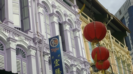 Singapur- budynki w China Town
