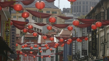 Singapur- budynki w China Town
