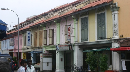 Singapur- budynki Little India