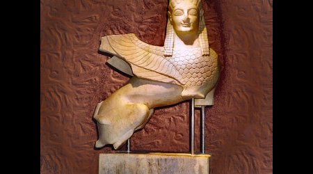 Ateny - Muzeum...w Porcie  Lotniczym - sfinks – Grecja