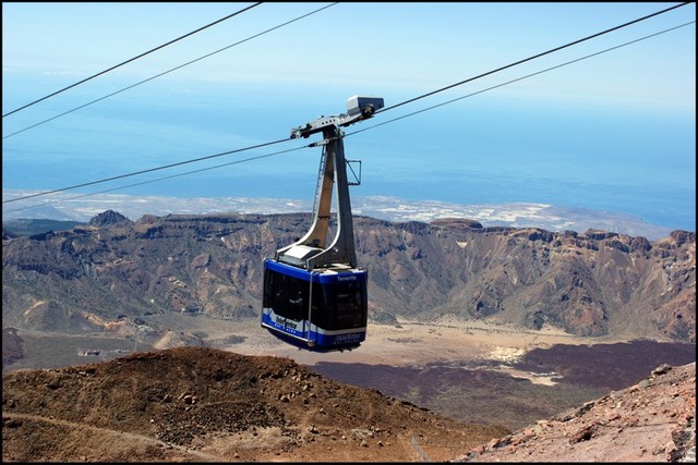 Kolejka na Pico de Teide