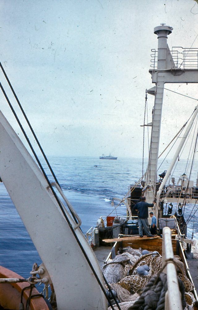 Agulhas Bank -R.V. Profesor Siedlecki -spotkanie  z  polskim  trawlerem