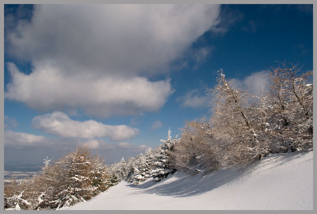 Pejzaż zima 07.03.2010r