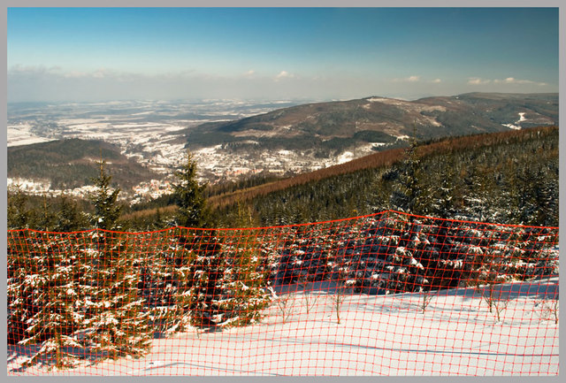 Pejzaż zima 07.03.2010r