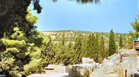 Knossos -ruiny  pałacu  króla  Minosa – Grecja