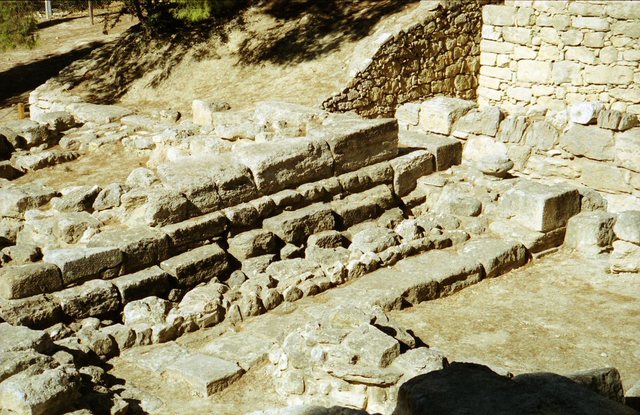 Knossos -ruiny  pałacu  króla  Minosa