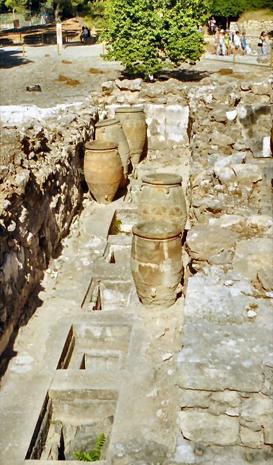 Knossos -ruiny  pałacu  króla  Minosa