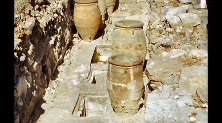 Knossos -ruiny  pałacu  króla  Minosa – Grecja