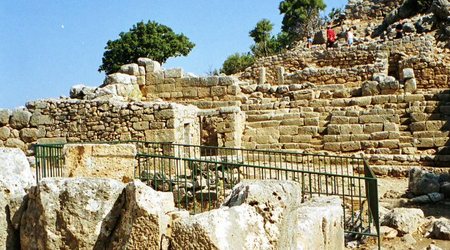 Knossos -ruiny  pałacu  króla  Minosa – Grecja