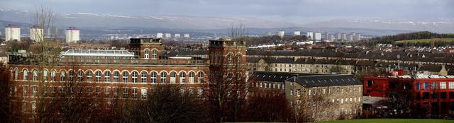 panorama Paisley / w tle Glasgow
