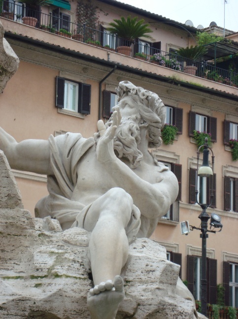 Fontanna Czterech Rzek na Placu Navona 2