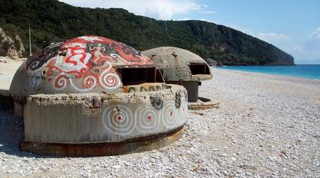 Bunkry z widokiem, Dhermi, Albania