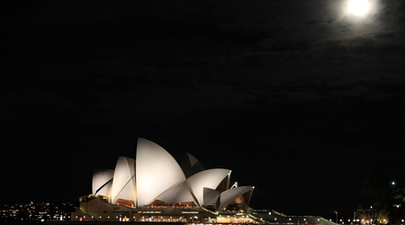moon over Opera – Sydney, Australia