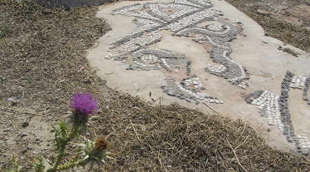 resztki mozaiki – Hersonissos, Grecja