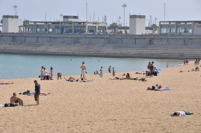 Dsc 1605 plaża obok dzielnicy Vila Olimpica